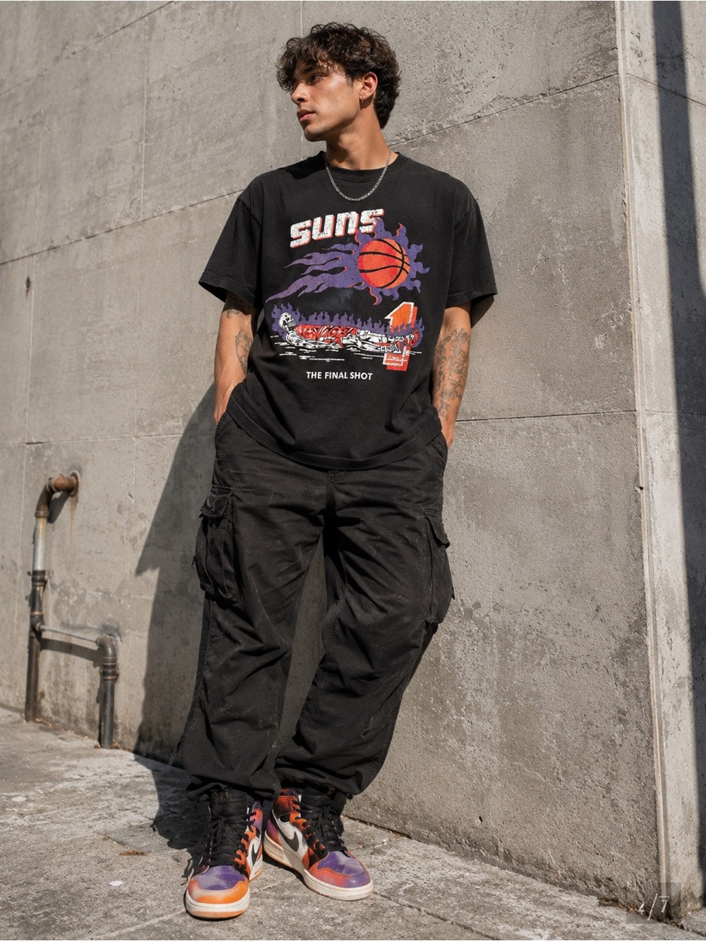Rare Warren Lotas Phoenix Suns Devin Booker The Final Shot Graphic Tee Shirt S